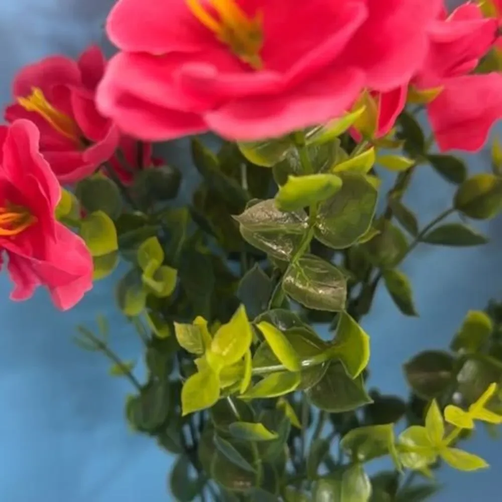 Pink Artificial Flower Bouquet Silk Fade Resistant for outdoor enjoyment.
